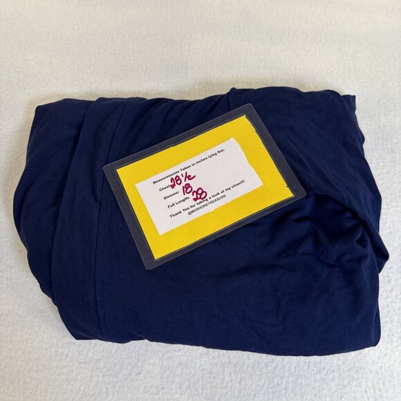 Kim Rogers Open Front Cardigan Size XL Navy Blue 3/4 sleeve - Picture 9 of 9